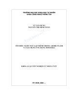 Khóa luận tốt nghiệp tìm hiểu ngôn ngữ lập trình trong adobe flash   xây dựng ứng dụng minh họa