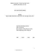 Sáng kiến kinh nghiệm Một số biện pháp rèn luyện chữ viết cho học sinh lớp 2