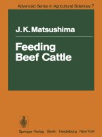 (Advanced series in agricultural sciences 7) professor john k  matsushima (auth )   feeding beef cattle springer verlag berlin heidelberg (1979) (1) 