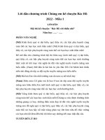 Lời dẫn hội thi Chúng em kể chuyện Bác Hồ 2022