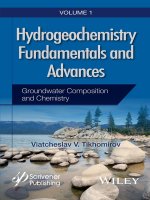 Hydrogeochemistry fundamentals and advances, groundwater composition and chemistry (volume 1) 