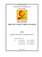 Thiết kế phát triển sản phẩm tủ Lạnh