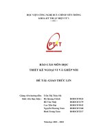 BÁO CÁO MÔN HỌC THIẾT KẾ NGOẠI VI VÀ GHÉP NỐI  ĐỀ TÀI: GIAO THỨC LIN