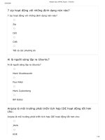 Ôn thi trắc nghiệm có đáp án môn IT20.018 - Mã nguồn mở