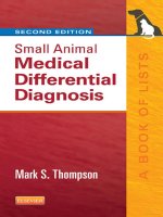 Small animal medical differential diagnosis second edition 