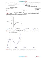 Đề Thi Thử TN 2022 Môn Toán THPT Trần Quốc Tuấn Có Đáp Án