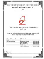 Báo cáo Thiết kế ngoại vi : Đề tài Hệ thống cảnh báo chất lượng không khí, hiển thị nhiệt độ, độ ẩm lên wed