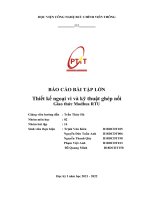 BÁO CÁO BÀI TẬP LỚN Thiết kế ngoại vi và kỹ thuật ghép nối Giao thức Modbus RTU