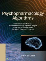 Psychopharmacology algorithms 