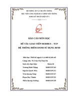 Báo cáo Thiết kế ngoại vi final