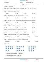 Phiếu Cuối Tuần Toán 2 Chân Trời Sáng Tạo Tuần 1