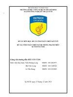 ĐỒ ÁN MÔN HỌC ĐỒ ÁN TÍNH TOÁN THIẾT KẾ Ô TÔ ĐỀ TÀI TÍNH TOÁN THIẾT KẾ HỆ THỐNG PHANH TRÊN XE TOYOTA VIOS