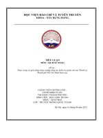 TIỂU LUẬN môn  LỊCH sử ĐẢNG đề tài  thực trạng và giải pháp tăng cường công tác kiểm tra giám sát của thành uỷ thành phố hồ chí minh hiện nay 