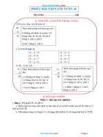 Phiếu Cuối Tuần Toán 2 Cánh Diều Tuần 10 Có Đáp Án