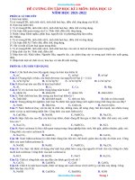 Đề Cương Ôn Tập Hóa 12 HK2 Năm 2022 Rất Hay Tham Khảo