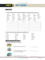 Bài Tập Tiếng Anh 6 Chương Trình Mới Bài 2: My Home Có Đáp Án-Mai Lan Hương-Hà Thanh Uyên