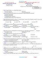 Đề Thi Thử TN 2022 Môn Lý Chuyên Lam Sơn Có Lời Giải Chi Tiết-Lần 1