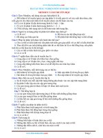 Trắc Nghiệm Sinh 9 Bài 1: Menden Và Di Truyền Học Có Đáp Án