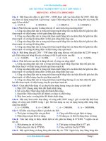 Trắc Nghiệm Lý 9 Bài 13 Có Đáp Án: Điện Năng-Công Của Dòng Điện