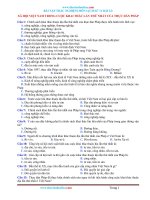 Bài Tập Trắc Nghiệm Sử 11 Bài 22: Xã hội Việt Nam trong cuộc khai thác lần thứ nhất của thực dân Phá...