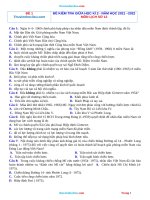 Bộ Đề Thi Giữa Học Kỳ 2 Sử 12 Năm 2022 Có Đáp Án