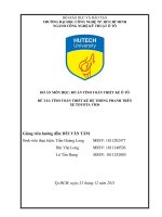ĐỒ án môn học đồ án TÍNH TOÁN THIẾT kế ô tô đề tài TÍNH TOÁN THIẾT kế hệ THỐNG PHANH TRÊN XE TOYOTA VIOS 