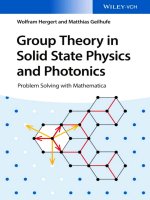 Wolfram hergert, r  matthias geilhufe   group theory in solid state physics and photonics  problem solving with mathematica wiley VCH (2018) 