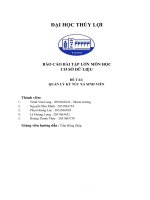 BÁO cáo bài tập lớn môn học cơ sở dữ LIỆU đề tài QUẢN lý ký túc xá SINH VIÊN 