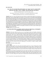 Các yếu tố ảnh hưởng đến động lực học tập của sinh viên trường Đại học Công nghiệp thành phố Hồ Chí Minh