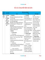 Yêu Cầu Cần Đạt Môn Tiếng Việt 2 Cánh Diều