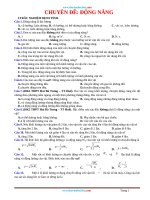 45 Câu Trắc Nghiệm Động Năng Có Đáp Án