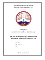 TIỂU LUẬN học PHẦN CHỦ NGHĨA xã hội KHOA học đặc điểm của thời kỳ quá độ từ chủ nghĩa tư bản lên chủ nghĩa xã hội trên thế giới và việt nam 