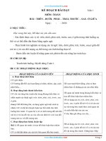 Giáo Án Toán Lớp 1 Sách Cánh Diều HK1 (Bộ 2)