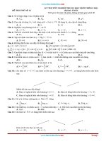 Đề Ôn Thi TN THPT Môn Toán 2021 Chuẩn Cấu Trúc Đề Minh Họa Có Lời Giải Chi Tiết Và Đáp Án (Đề 13)