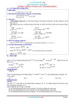 130 Câu Trắc Nghiệm Đường Thẳng Vuông Góc Với Mặt Phẳng Có Đáp Án