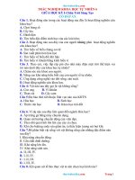 50 Câu Trắc Nghiệm KHTN 6 Chân Trời Sáng Tạo Giữa HK1 Có Đáp Án