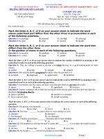 Đề Thi Thử TN 2022 Tiếng Anh Chuyên Lam Sơn Có Lời Giải Chi Tiết Và Đáp Án-Lần 1