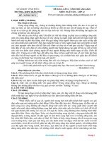 Đề Thi KSCL Ngữ Văn 12 Năm 2022 Trường THPT Trần Phú Lần 2 Có Đáp Án