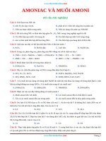 Bài Tập Trắc Nghiệm Amoniac Và Muối Amoni Có Đáp Án