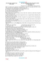 Đề Thi Chọn HSG Địa Lí 12 Sở GD-ĐT Thái Bình 2021-2022 Có Đáp Án