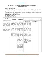 Ma Trận Đề Kiểm Tra Môn Văn 12 Giữa Học Kỳ 2 Có Bảng Đặc Tả Chi Tiết