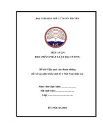 TIỂU LUẬN học PHẦN PHÁP LUẬT đại CƯƠNG đề tài hậu quả của tham nhũng đối với sự phát triển kinh tế ở việt nam hiện nay 