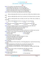 Trắc Nghiệm Sinh 8 Bài 4: Mô Có Đáp Án