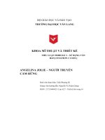 TIỂU LUẬN MODULE 3 – sử DỤNG văn bản CITATION 1 l 1033  ANGELINA JOLIE – NGƯỜI TRUYỀN cảm HỨNG 