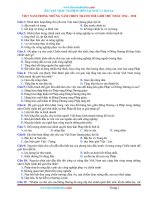 Bài Tập Trắc Nghiệm Sử 11 Bài 24: Việt Nam trong những năm chiến tranh thế giới thứ nhất 1914–1918 c...