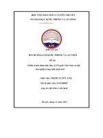 TIỂU LUẬN HP1 ĐƯỜNG lối QUỐC PHÒNG và AN NINH đề tài chiến tranh nhân dân bảo vệ tổ quốc việt nam xã hội chủ nghĩa trong tình hình mới 