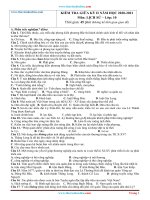 Đề Thi Giữa Học Kỳ 2 Lịch Sử 10 Có Đáp Án (Đề 2)