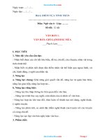 Giáo Án Môn Văn 6 Chân Trời Sáng Tạo Học Kỳ 2-Bộ 2