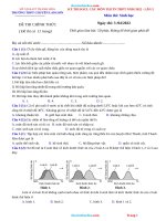 Đề Thi Thử TN 2022 Môn Sinh Chuyên Lam Sơn Có Lời Giải Chi Tiết-Lần 2