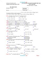 Đề Thi Thử TN 2022 Môn Hóa THPT Trần Quốc Tuấn Có Đáp Án
